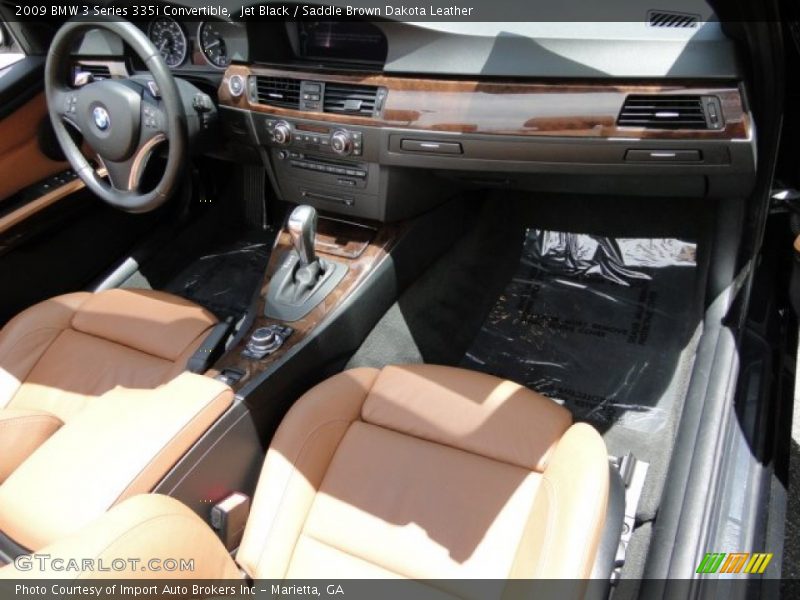 Jet Black / Saddle Brown Dakota Leather 2009 BMW 3 Series 335i Convertible