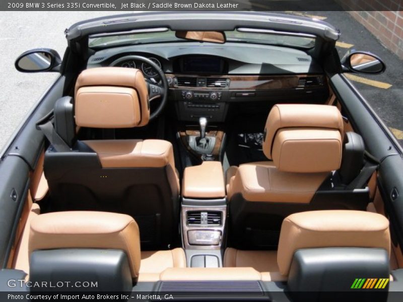 Jet Black / Saddle Brown Dakota Leather 2009 BMW 3 Series 335i Convertible