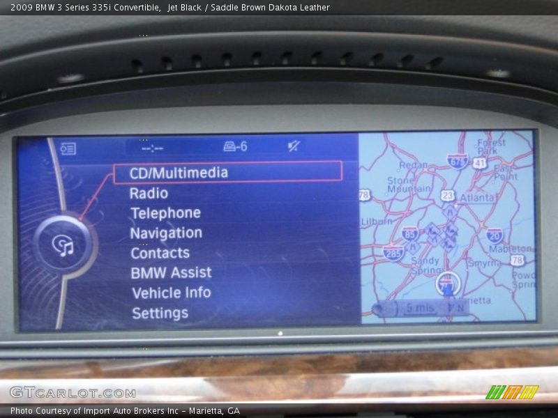 Jet Black / Saddle Brown Dakota Leather 2009 BMW 3 Series 335i Convertible