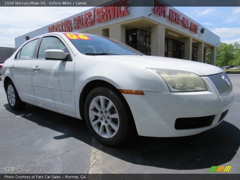 Oxford White / Camel 2006 Mercury Milan V6