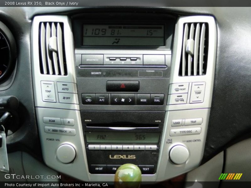 Black Onyx / Ivory 2008 Lexus RX 350