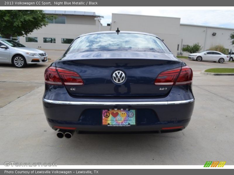 Night Blue Metallic / Black 2013 Volkswagen CC Sport