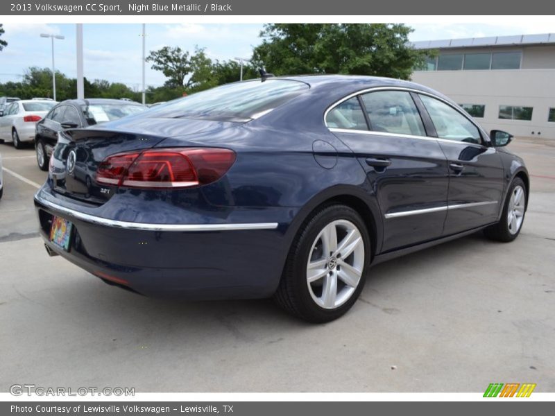 Night Blue Metallic / Black 2013 Volkswagen CC Sport