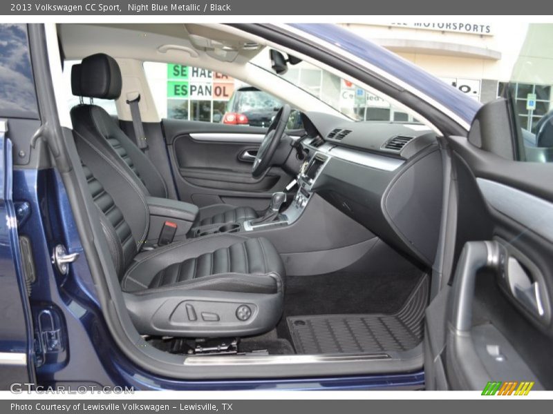 Night Blue Metallic / Black 2013 Volkswagen CC Sport