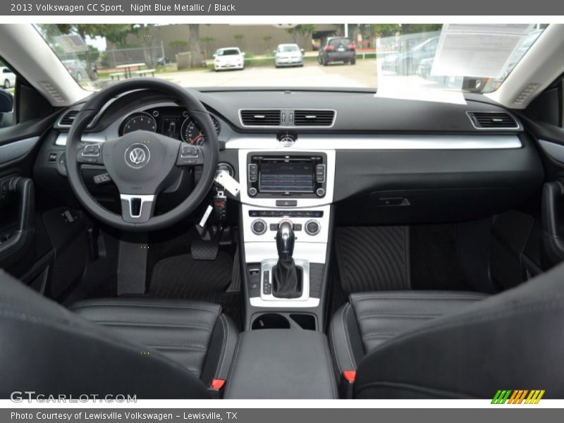 Night Blue Metallic / Black 2013 Volkswagen CC Sport