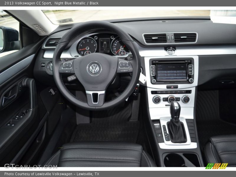 Night Blue Metallic / Black 2013 Volkswagen CC Sport