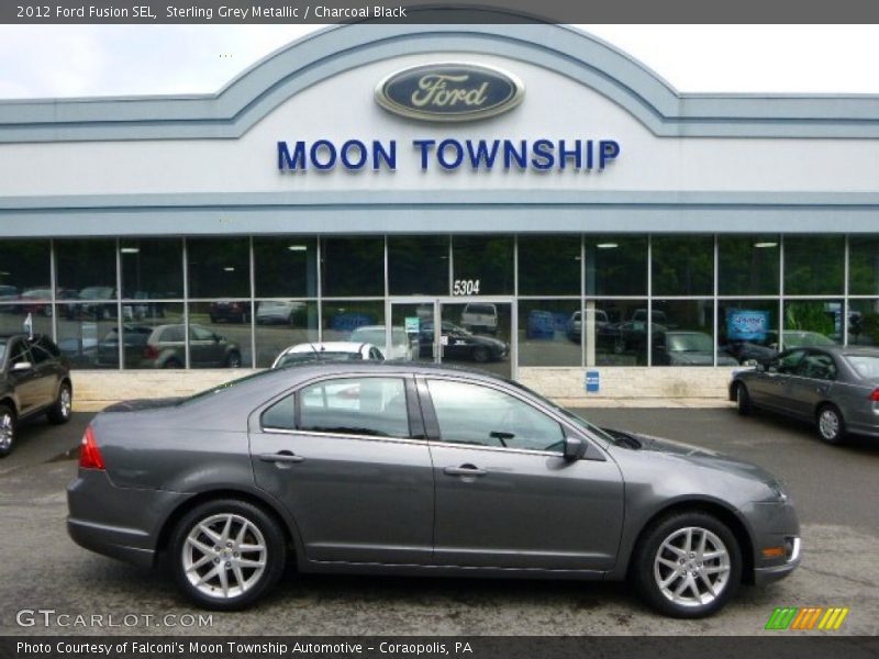 Sterling Grey Metallic / Charcoal Black 2012 Ford Fusion SEL