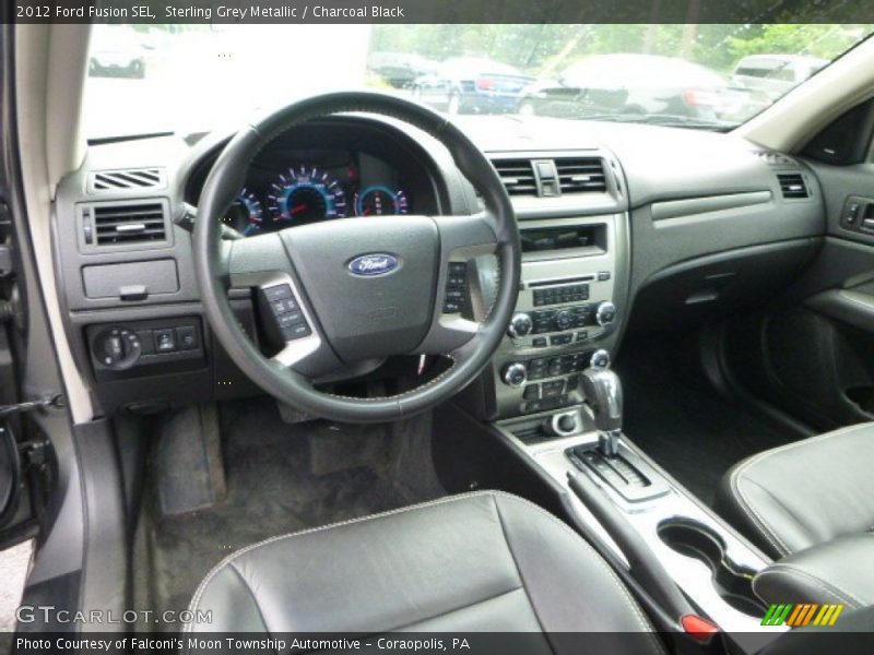 Sterling Grey Metallic / Charcoal Black 2012 Ford Fusion SEL