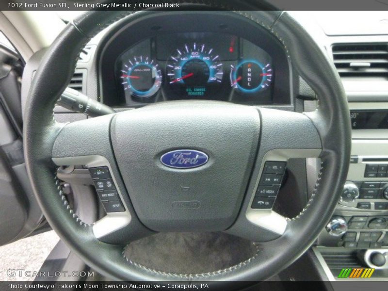 Sterling Grey Metallic / Charcoal Black 2012 Ford Fusion SEL
