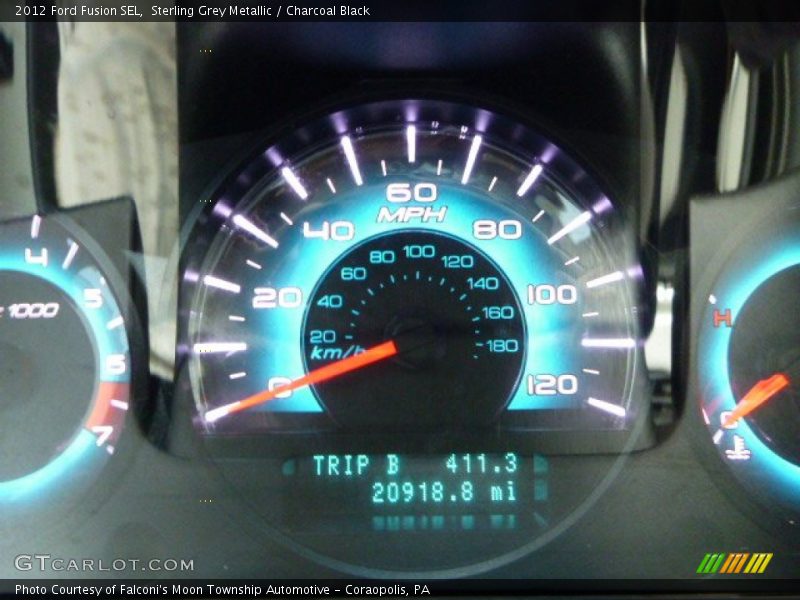 Sterling Grey Metallic / Charcoal Black 2012 Ford Fusion SEL
