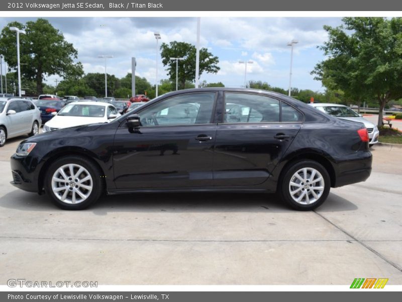 Black / Titan Black 2012 Volkswagen Jetta SE Sedan