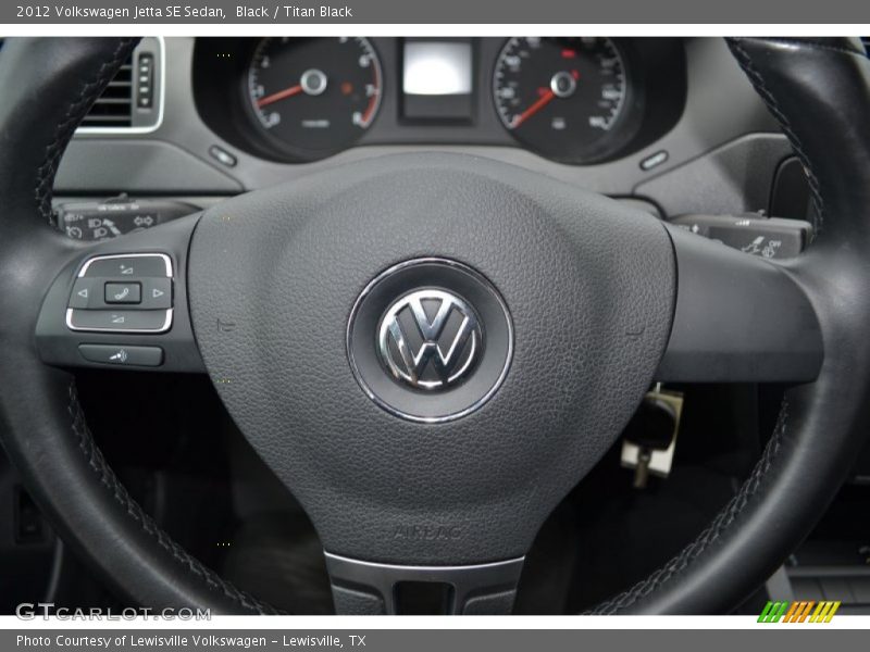 Black / Titan Black 2012 Volkswagen Jetta SE Sedan