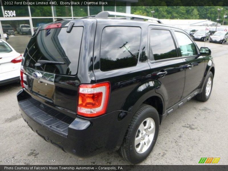 Ebony Black / Charcoal Black 2012 Ford Escape Limited 4WD