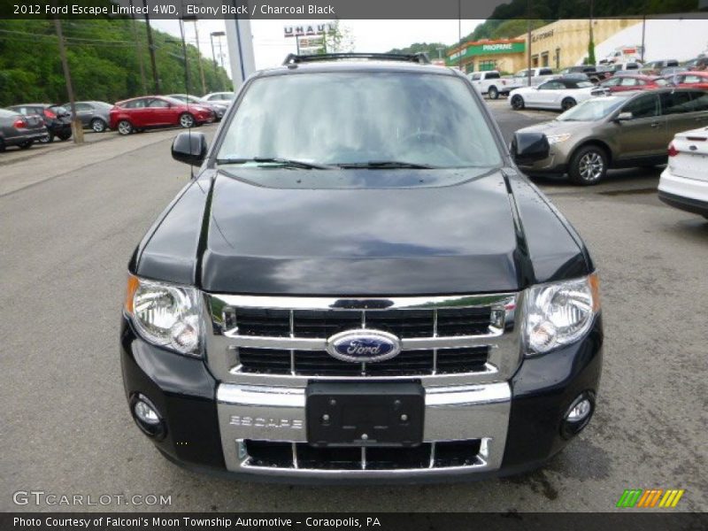 Ebony Black / Charcoal Black 2012 Ford Escape Limited 4WD