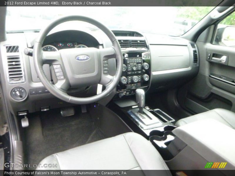 Ebony Black / Charcoal Black 2012 Ford Escape Limited 4WD