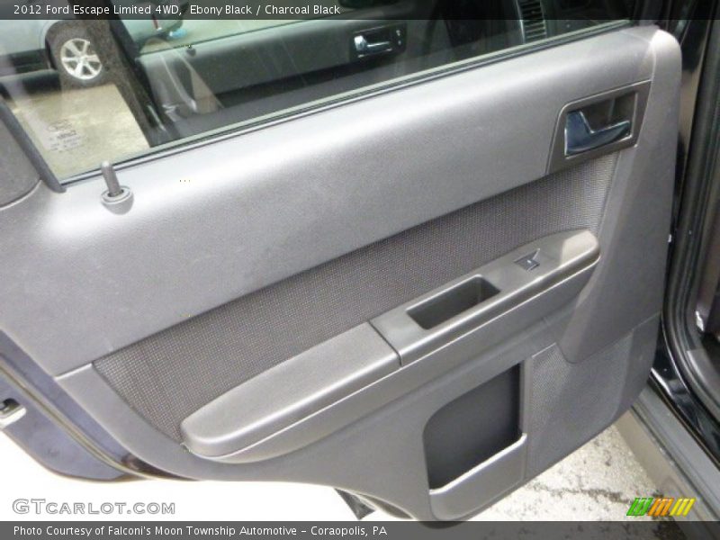 Ebony Black / Charcoal Black 2012 Ford Escape Limited 4WD