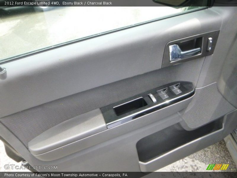 Ebony Black / Charcoal Black 2012 Ford Escape Limited 4WD