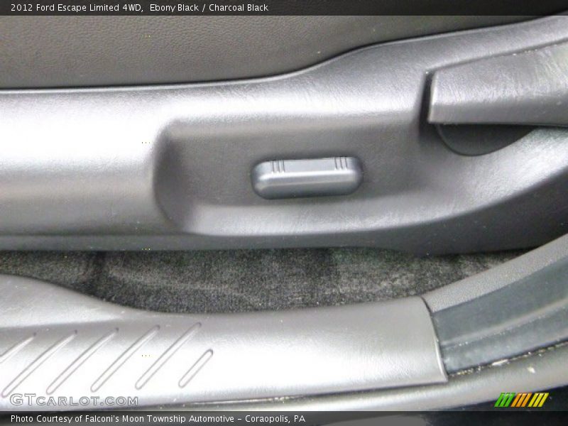 Ebony Black / Charcoal Black 2012 Ford Escape Limited 4WD