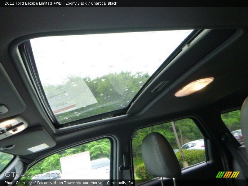 Ebony Black / Charcoal Black 2012 Ford Escape Limited 4WD