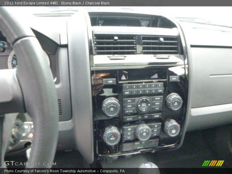 Ebony Black / Charcoal Black 2012 Ford Escape Limited 4WD