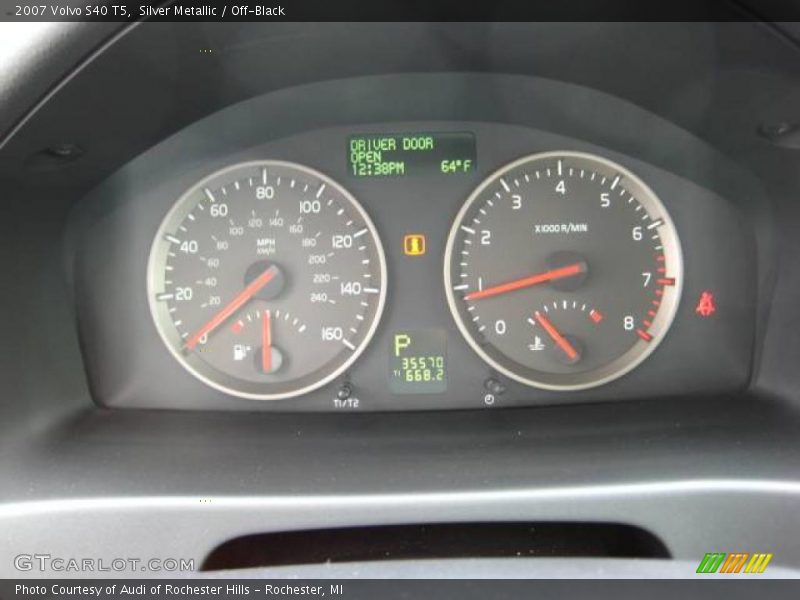 Silver Metallic / Off-Black 2007 Volvo S40 T5