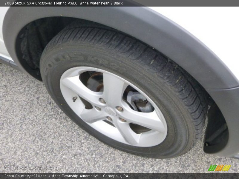 White Water Pearl / Black 2009 Suzuki SX4 Crossover Touring AWD