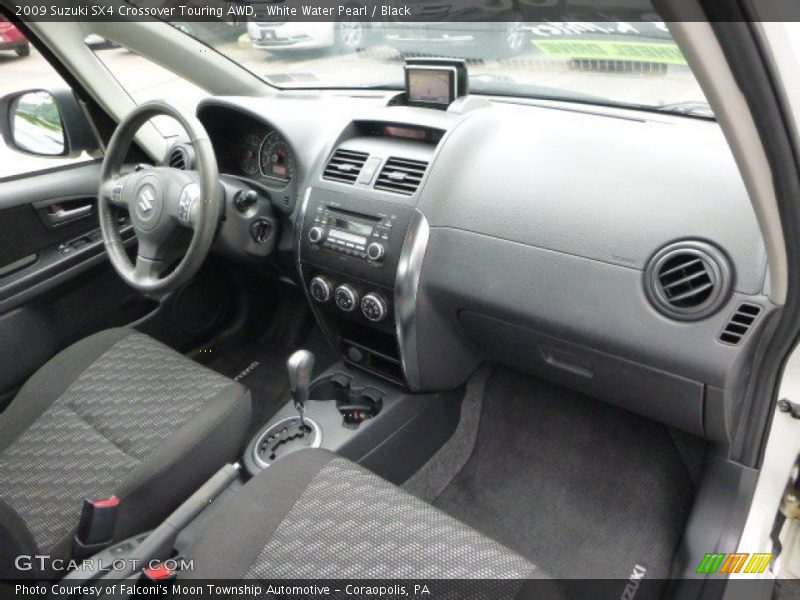 White Water Pearl / Black 2009 Suzuki SX4 Crossover Touring AWD