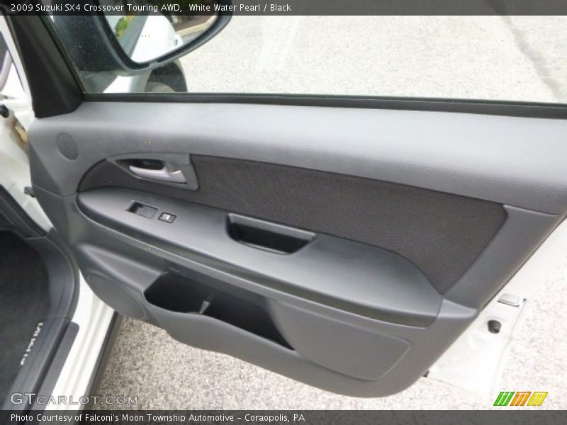 White Water Pearl / Black 2009 Suzuki SX4 Crossover Touring AWD