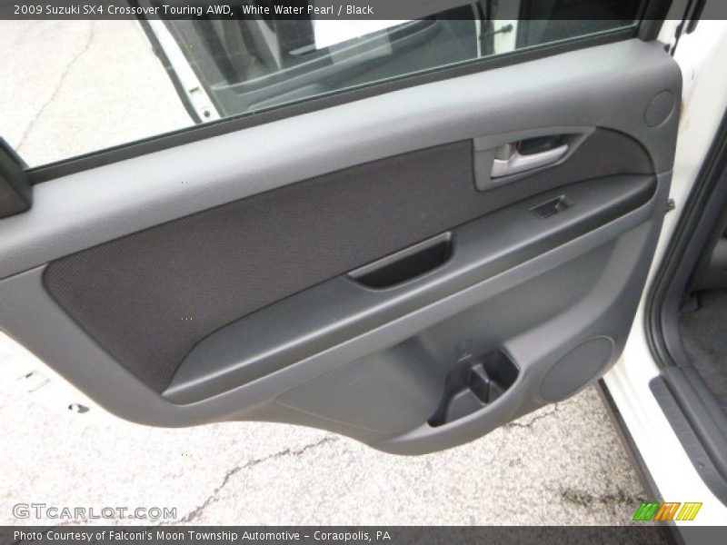 White Water Pearl / Black 2009 Suzuki SX4 Crossover Touring AWD