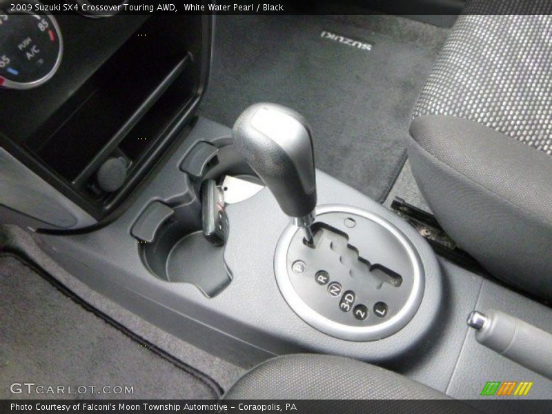 White Water Pearl / Black 2009 Suzuki SX4 Crossover Touring AWD