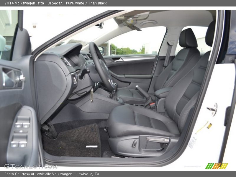 Pure White / Titan Black 2014 Volkswagen Jetta TDI Sedan
