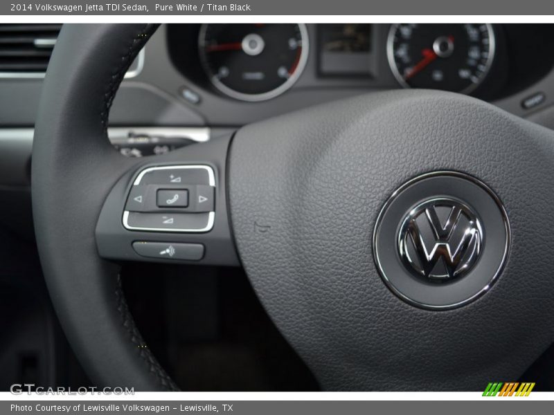 Pure White / Titan Black 2014 Volkswagen Jetta TDI Sedan