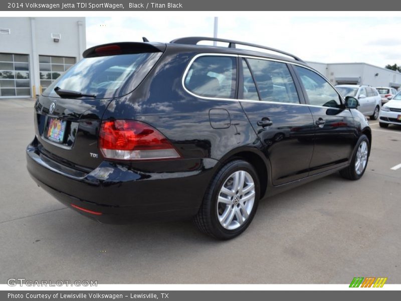 Black / Titan Black 2014 Volkswagen Jetta TDI SportWagen