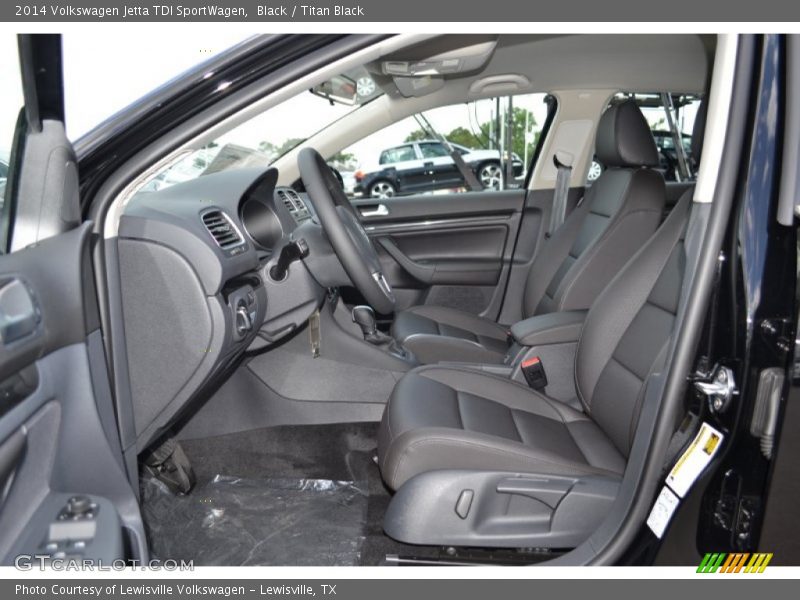 Black / Titan Black 2014 Volkswagen Jetta TDI SportWagen