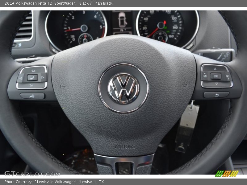 Black / Titan Black 2014 Volkswagen Jetta TDI SportWagen
