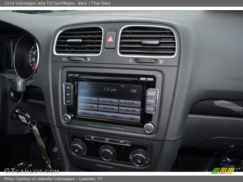 Black / Titan Black 2014 Volkswagen Jetta TDI SportWagen