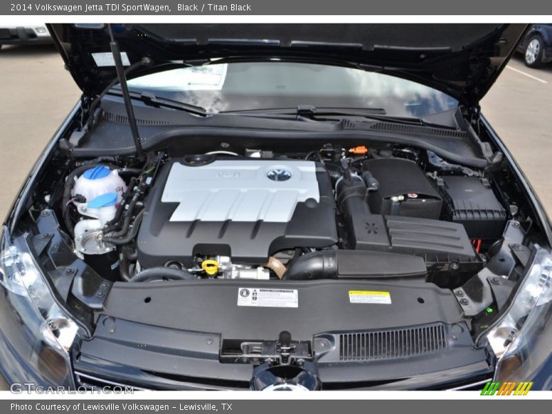 Black / Titan Black 2014 Volkswagen Jetta TDI SportWagen