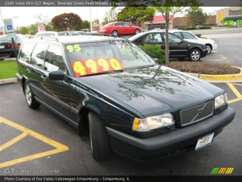 Emerald Green Pearl Metallic / Taupe 1995 Volvo 850 GLT Wagon