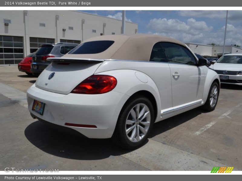 Pure White / Beige 2014 Volkswagen Beetle TDI
