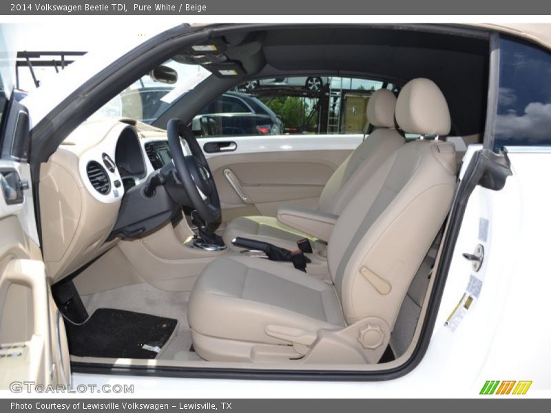 Pure White / Beige 2014 Volkswagen Beetle TDI