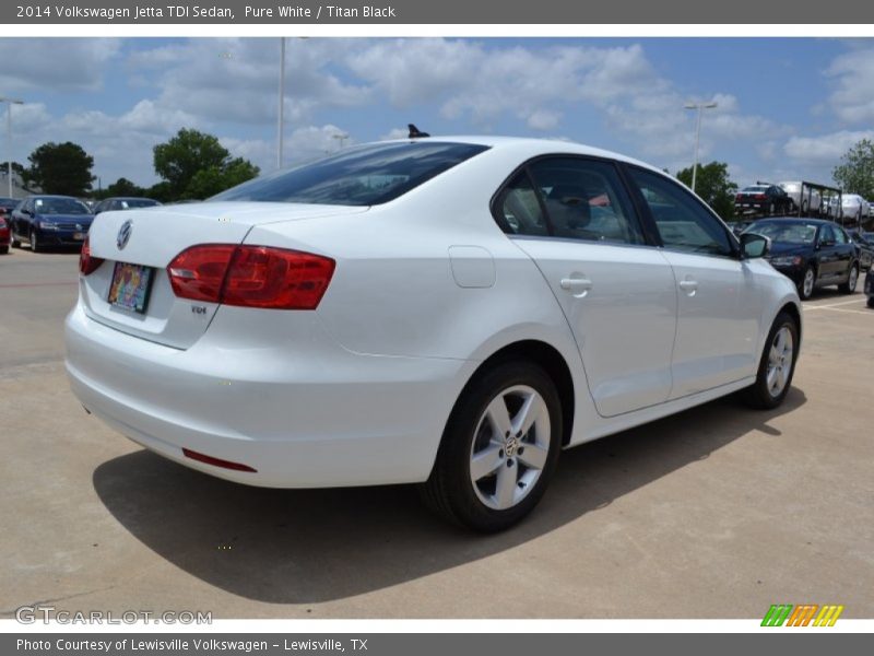 Pure White / Titan Black 2014 Volkswagen Jetta TDI Sedan