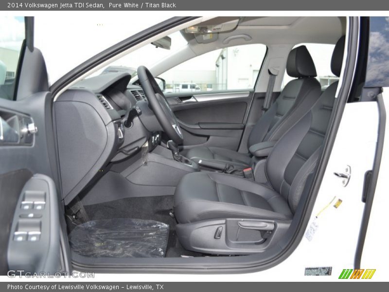 Pure White / Titan Black 2014 Volkswagen Jetta TDI Sedan