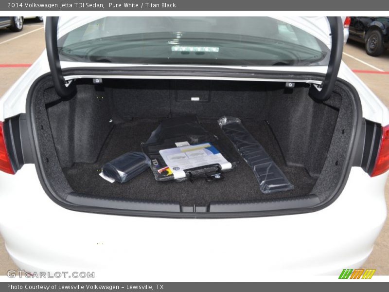 Pure White / Titan Black 2014 Volkswagen Jetta TDI Sedan