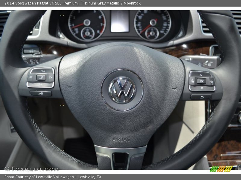 Platinum Gray Metallic / Moonrock 2014 Volkswagen Passat V6 SEL Premium