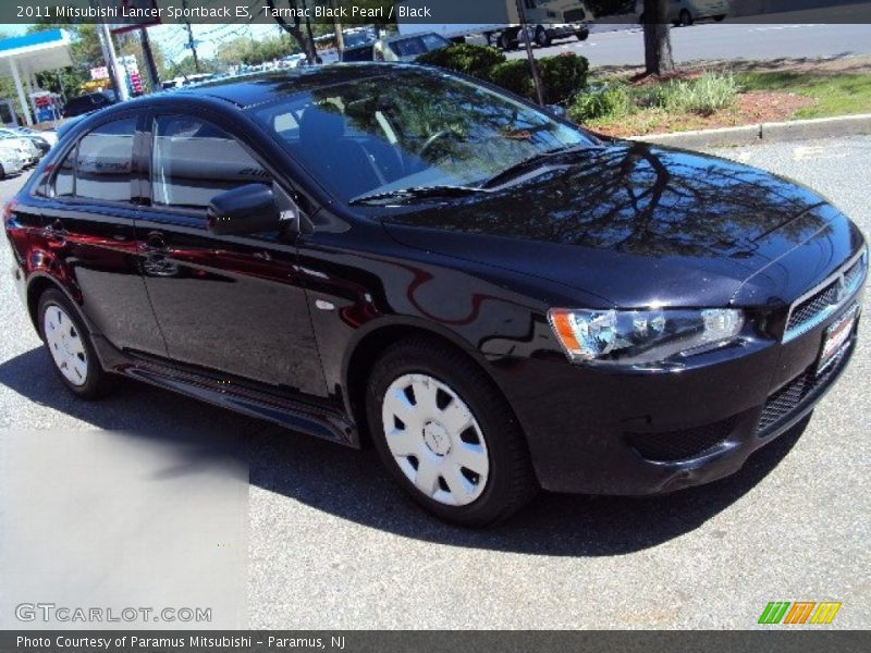 Tarmac Black Pearl / Black 2011 Mitsubishi Lancer Sportback ES