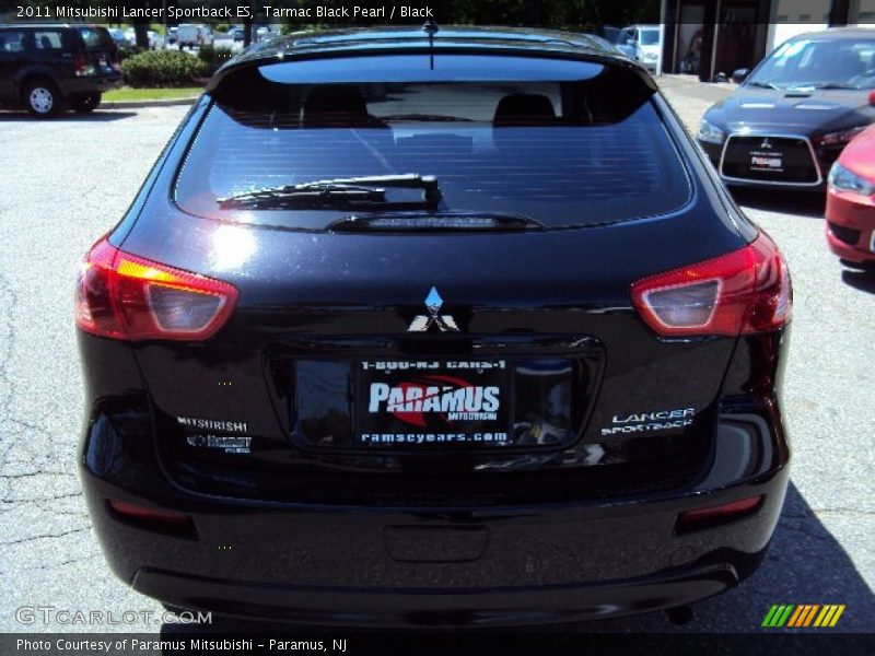 Tarmac Black Pearl / Black 2011 Mitsubishi Lancer Sportback ES