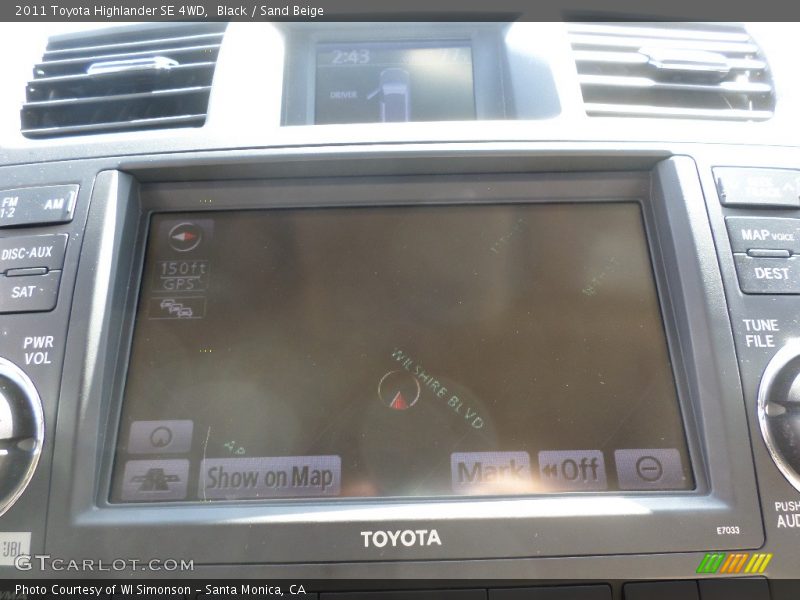 Black / Sand Beige 2011 Toyota Highlander SE 4WD