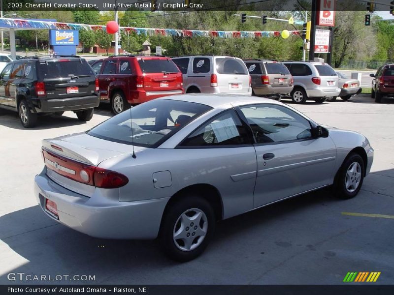 Ultra Silver Metallic / Graphite Gray 2003 Chevrolet Cavalier Coupe