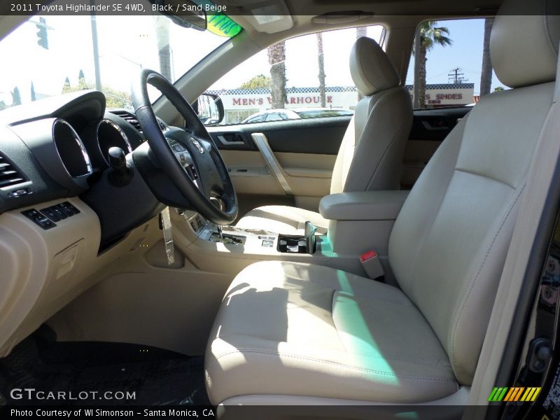 Black / Sand Beige 2011 Toyota Highlander SE 4WD