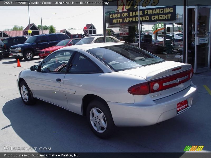 Ultra Silver Metallic / Graphite Gray 2003 Chevrolet Cavalier Coupe